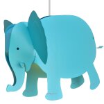 Suspension enfants lphant bleu 33cm