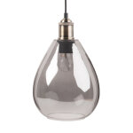 Suspension industrielle en verre teint gris