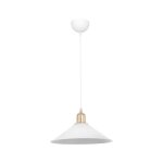 Suspension luminaire plafonnier 27 blanc d30x62cm Suspension luminaire plafonnier 27 blanc d30x62cm