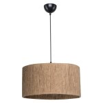 Suspension luminaire plafonnier 27 marron d40x75cm Suspension luminaire plafonnier 27 marron d40x75cm