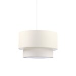 Suspension luminaire plafonnier abat jour blanc crme 30x20 cm