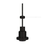 Suspension lumineuse d'intrieur en aluminium noir, 8, 4cm
