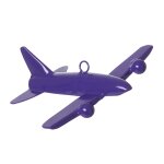 Suspension de nol dcorative avion en fer violet l13