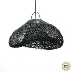 Suspension rotin diamètre 60cm noir Suspension rotin diamètre 60cm noir