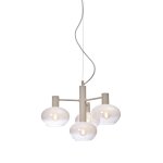 Suspension verre blanc 43x43x34cm Suspension verre blanc 43x43x34cm