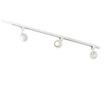 Systme de rail en aluminium blanc