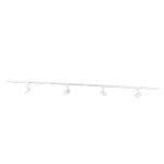 Système rail moderne blanc 4 lumières monophasé Système rail moderne blanc 4 lumières monophasé