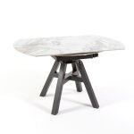 Table 135x85 cm extensible  135 cm avec plateau en cramique marbre
