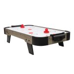 Table de air hockey mini avec accessoires chne - gris 92x51, 5x25 cm