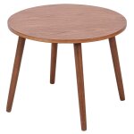 Table d'appoint en bois massif finition noyer Table d'appoint en bois massif finition noyer