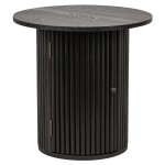 Table d'appoint en bois massif noir Table d'appoint en bois massif noir