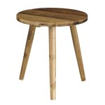 Table d'appoint en bois recycle marron d33 Table d'appoint en bois recycle marron d33