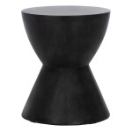 Table d'appoint pour l extérieur béton noir Table d'appoint pour l extérieur béton noir