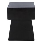 Table d'appoint pour l extrieur bton noir