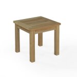 Table d'appoint d'extérieur en teck massif l 45 cm Table d'appoint d'extérieur en teck massif l 45 cm