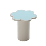 Table d'appoint fleur coloris bleu Table d'appoint fleur coloris bleu