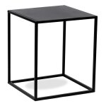 Table d'appoint industrielle en m�tal noir