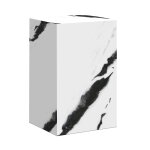 Table d'appoint marbre d'ing�nierie blanc et noir