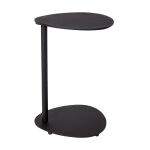 Table d'appoint en métal, ronde, noir Table d'appoint en métal, ronde, noir