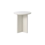 Table d'appoint ronde 50 cm bois stri