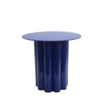 Table d'appoint ronde en aluminium ø43cm - bleu Table d'appoint ronde en aluminium ø43cm - bleu