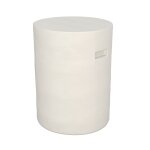 Table d'appoint ronde en bton blanc d35 cm