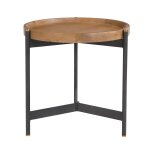 Table d'appoint ronde en bois d49 cm