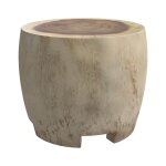 Table d'appoint ronde en bois de suar d50 cm Table d'appoint ronde en bois de suar d50 cm