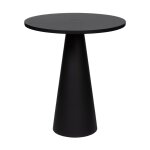 Table d'appoint ronde en métal, 38 x 45 cm, noire Table d'appoint ronde en métal, 38 x 45 cm, noire