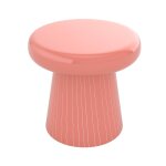 Table d'appoint ronde en métal rose d41 cm Table d'appoint ronde en métal rose d41 cm