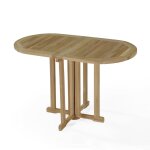 Table de balcon pliante en teck massif l120 Table de balcon pliante en teck massif l120