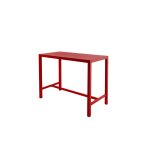 Table de bar 4 personnes 140x70cm en aluminium piment Table de bar 4 personnes 140x70cm en aluminium piment