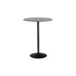 Table de bar ronde en céramique et pied tulipe en métal l80 Table de bar ronde en céramique et pied tulipe en métal l80