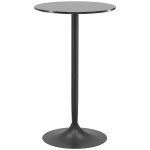 Table de bar ronde style contemporain dim. 60l x 60l x 102h cm noir Table de bar ronde style contemporain dim. 60l x 60l x 102h cm noir