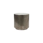 Table basse en aluminium argent Table basse en aluminium argent
