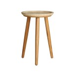 Table basse en bois de bouleau marron, 43x43x58 cm Table basse en bois de bouleau marron, 43x43x58 cm