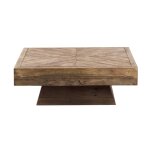 Table basse en bois marron 100 cm Table basse en bois marron 100 cm