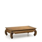 Table basse en bois marron l 125 cm Table basse en bois marron l 125 cm
