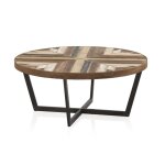 Table basse en bois avec pieds en mtal