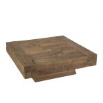 Table basse carrée bois massif Table basse carrée bois massif