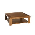 Table basse carrée sous plateau en teck l90 Table basse carrée sous plateau en teck l90