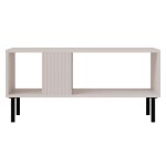 Table basse contemporaine 1 niche l92cm écru Table basse contemporaine 1 niche l92cm écru