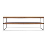 Table basse double plateau en chêne massif brun 120x70cm Table basse double plateau en chêne massif brun 120x70cm