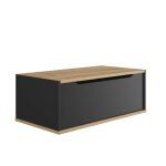 Table basse effet bois et noir Table basse effet bois et noir