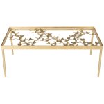 Table basse en fer / verre or, 120 x 60 x 45 cm Table basse en fer / verre or, 120 x 60 x 45 cm