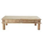 Table basse indienne en manguier massif l140