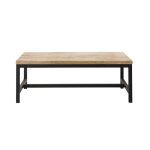Table basse industrielle en bois de sapin massif et métal l100 Table basse industrielle en bois de sapin massif et métal l100