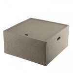 Table basse de jardin carrée en béton l68 cm Table basse de jardin carrée en béton l68 cm