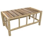 Table basse de jardin rectangulaire en teck Table basse de jardin rectangulaire en teck