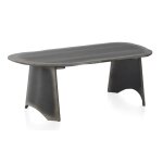 Table basse laquée en couleur métallique Table basse laquée en couleur métallique